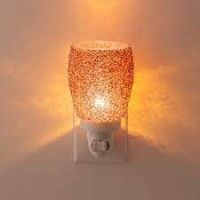 Glitter Rose Gold Mini Scentsy Warmer with Wall Plug