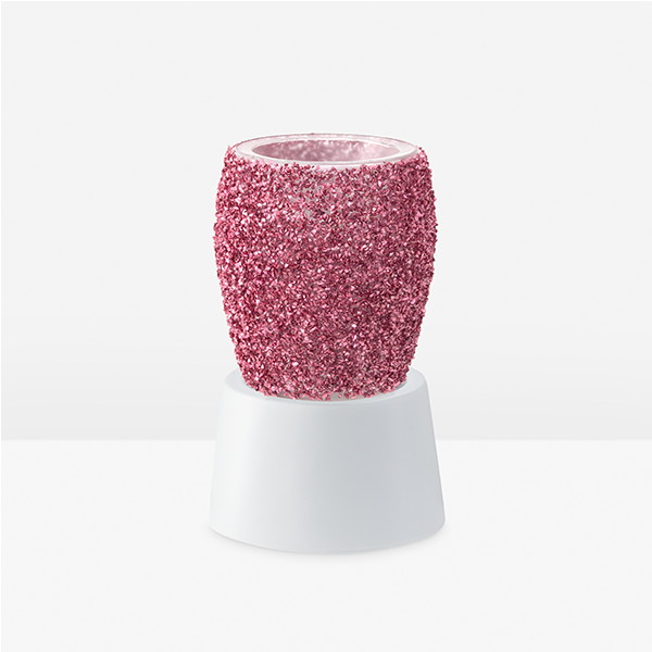 Glitter Magenta Scentsy Mini Warmer with table top base