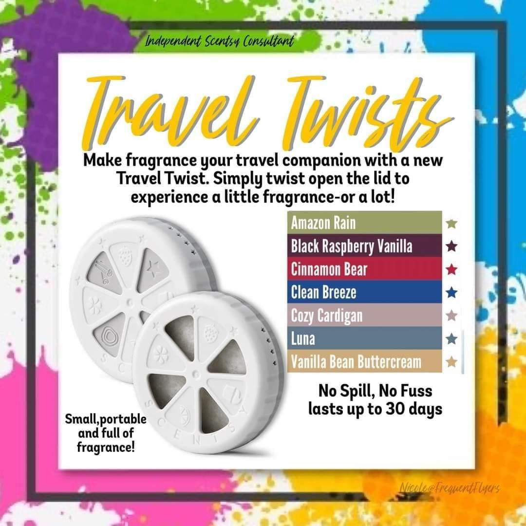 Scentsy travel twist for caravans