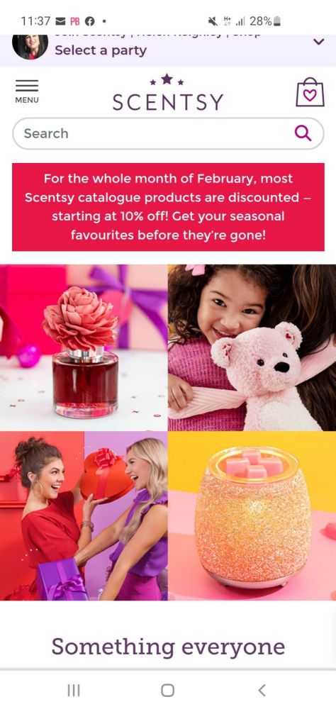 buying scentsy on a mobile device