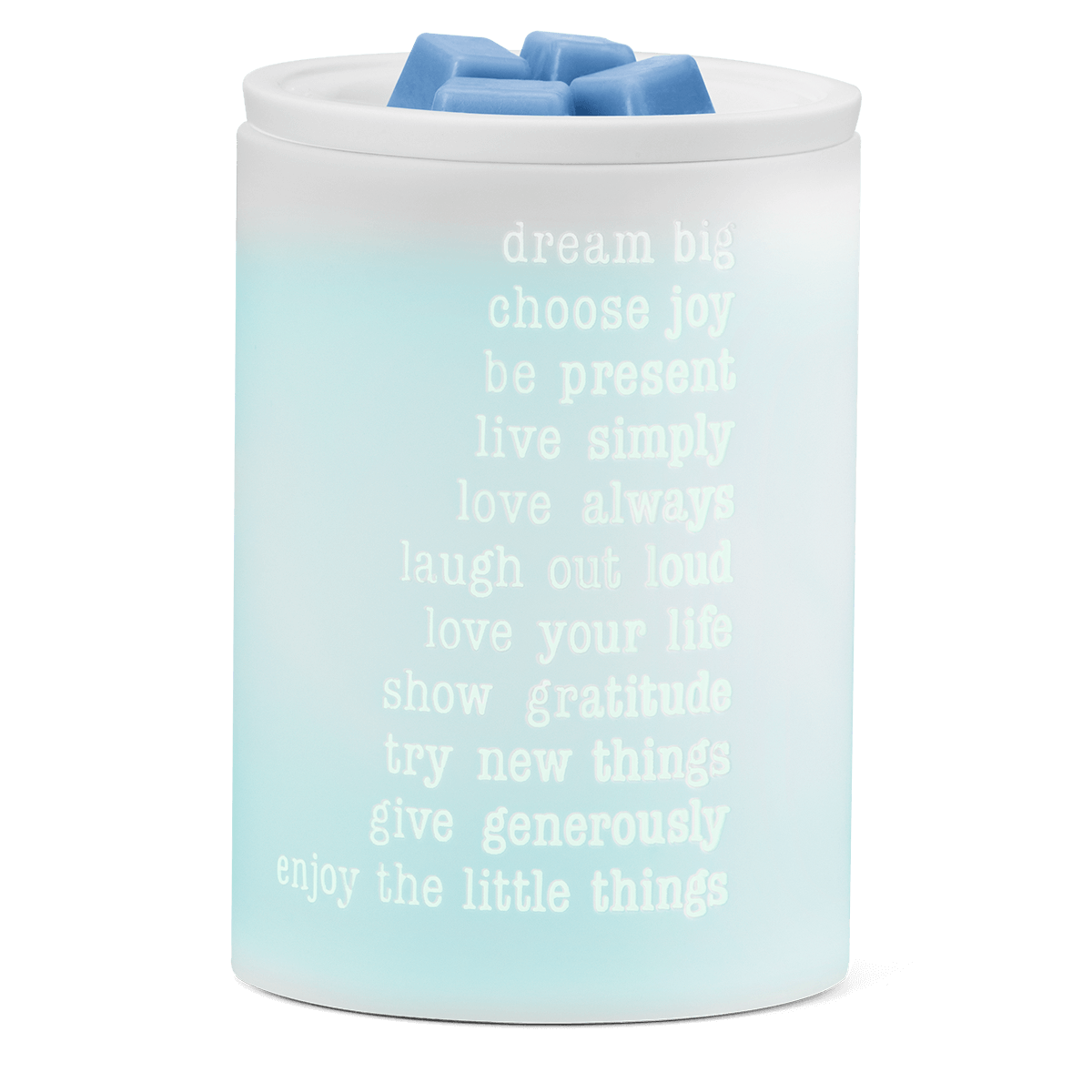 Simple Reminders Scentsy Warmer blue glow