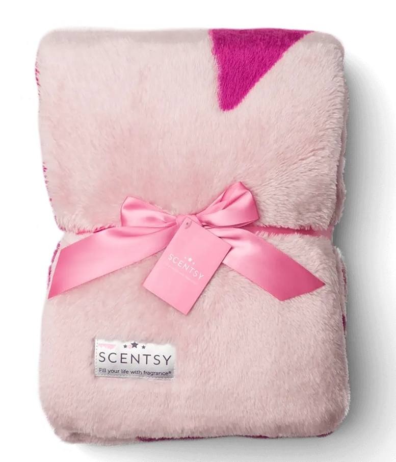 Scentsy Cozy Pink Ribbon Blanket gift
