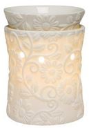 scentsy WICK FREE SCENTED CANDLE warmer WHITE FLOWER VINE