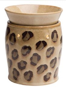 leopard deluxe scentsy WICK FREE SCENTED CANDLE warmer