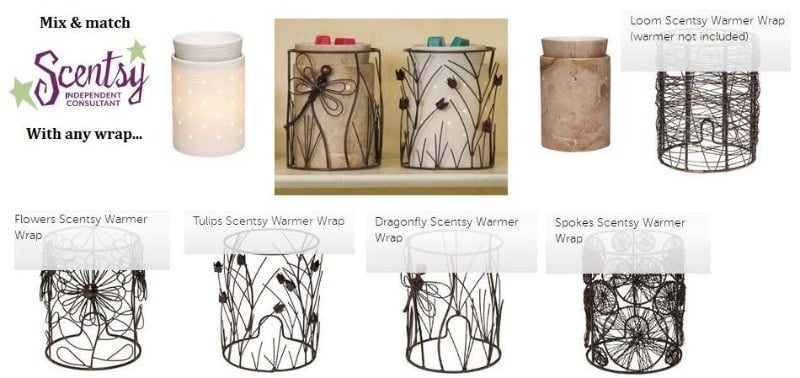 Silhouette core scentsy wickfree candle warmers travertine etched