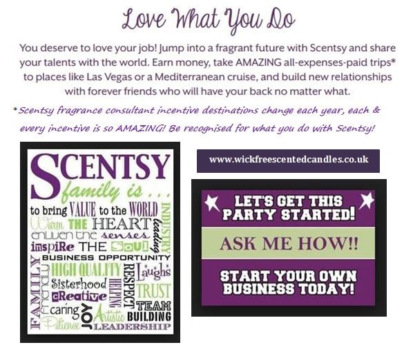 work from home with scentsy fragrance UK direct selling