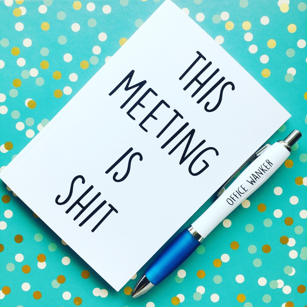 This Meeting Is Shit & Office Wanker Pen