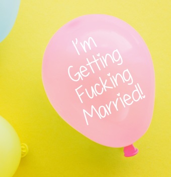 Getting Married Balloon Pack Of 4