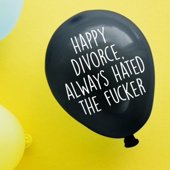 Happy Divorce Balloon Pack Of 4