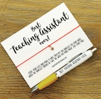 Best Teaching Assistant Ever Wish Bracelet & Pen