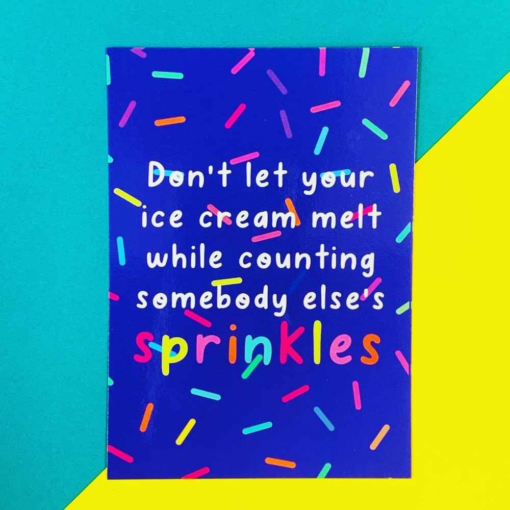 Counting Sprinkles Postcard/Print