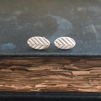 Chevron Oval Studs