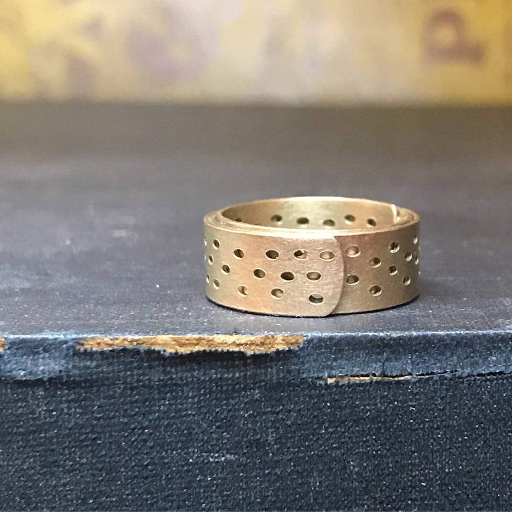 Gold Holey Wrap Ring