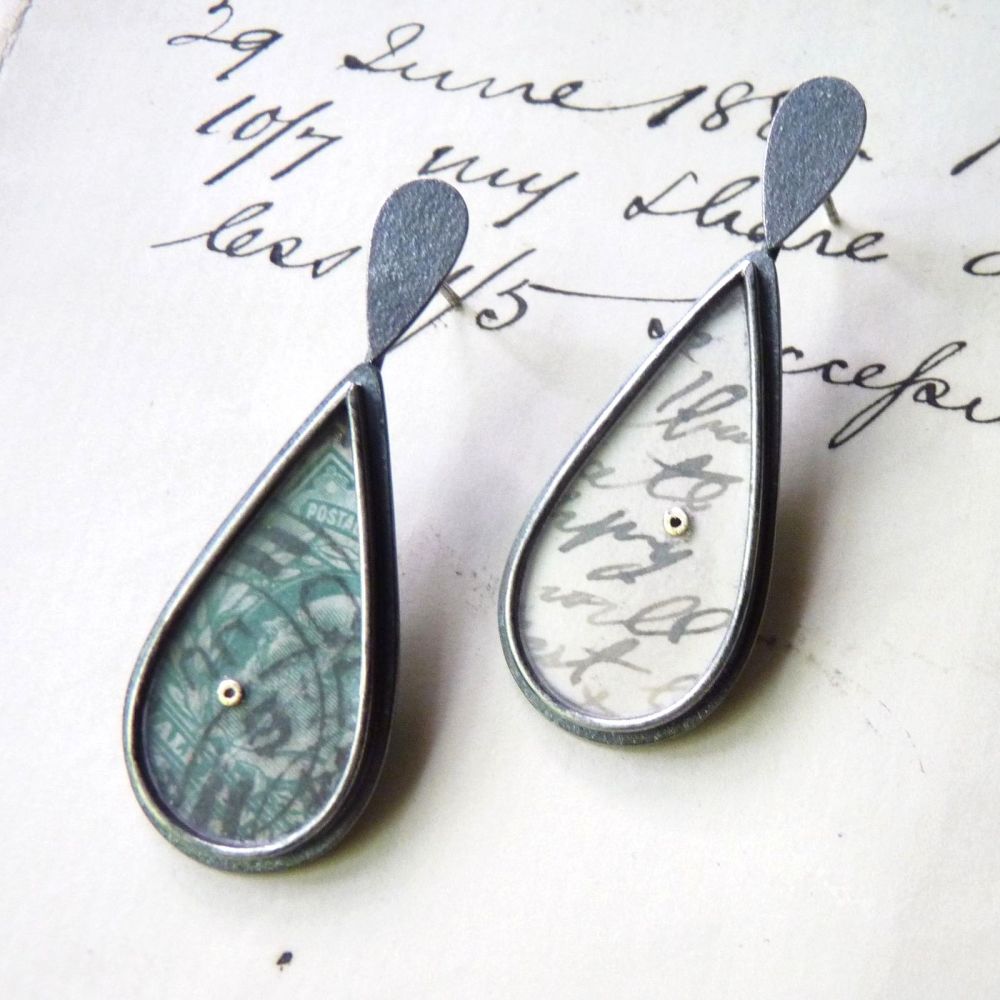 Raindrop Postcard + Tiny Raindrops