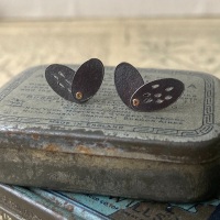 Holey + Plain Oval Studs
