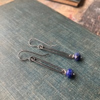Lozenge + Bead Earrings 