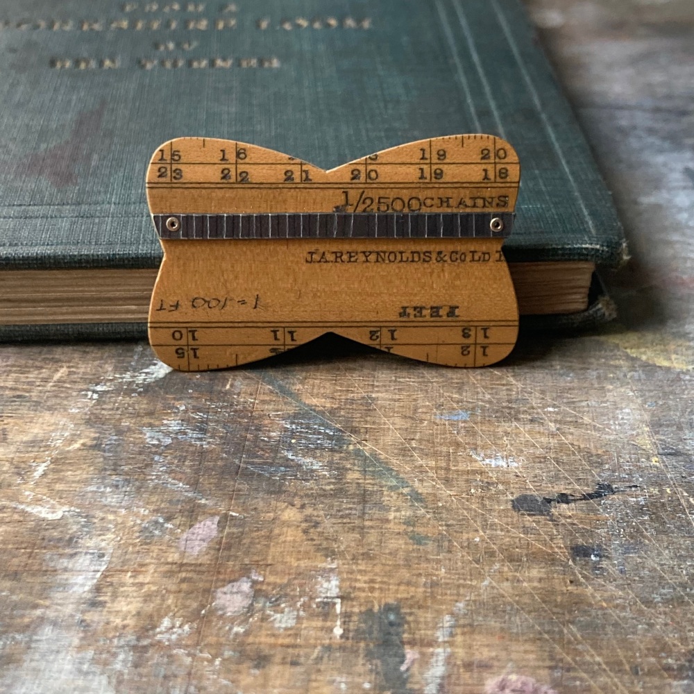 Ruler Shape Brooch