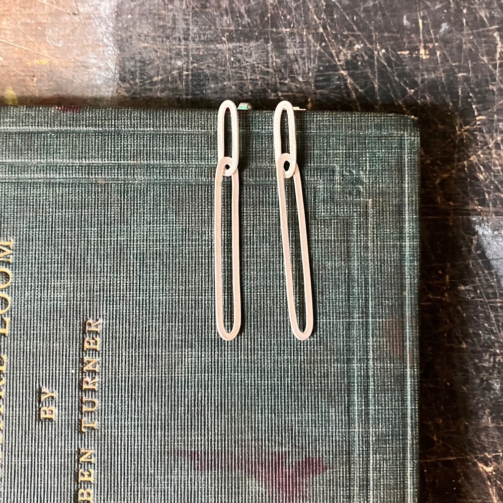 Double Lozenge Link Earrings