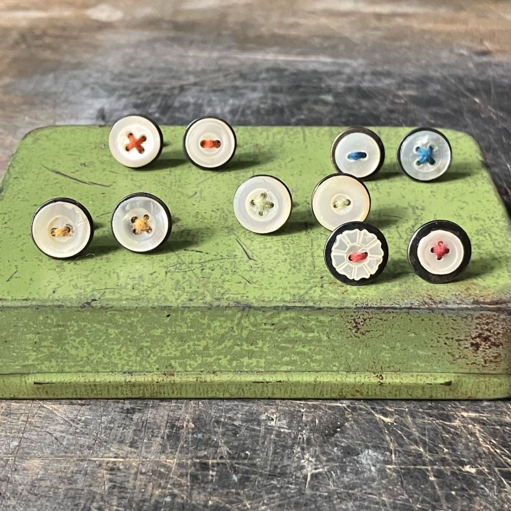 Mother of Pearl Button Studs