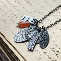 Derelict + Orange Kyanite Pendant