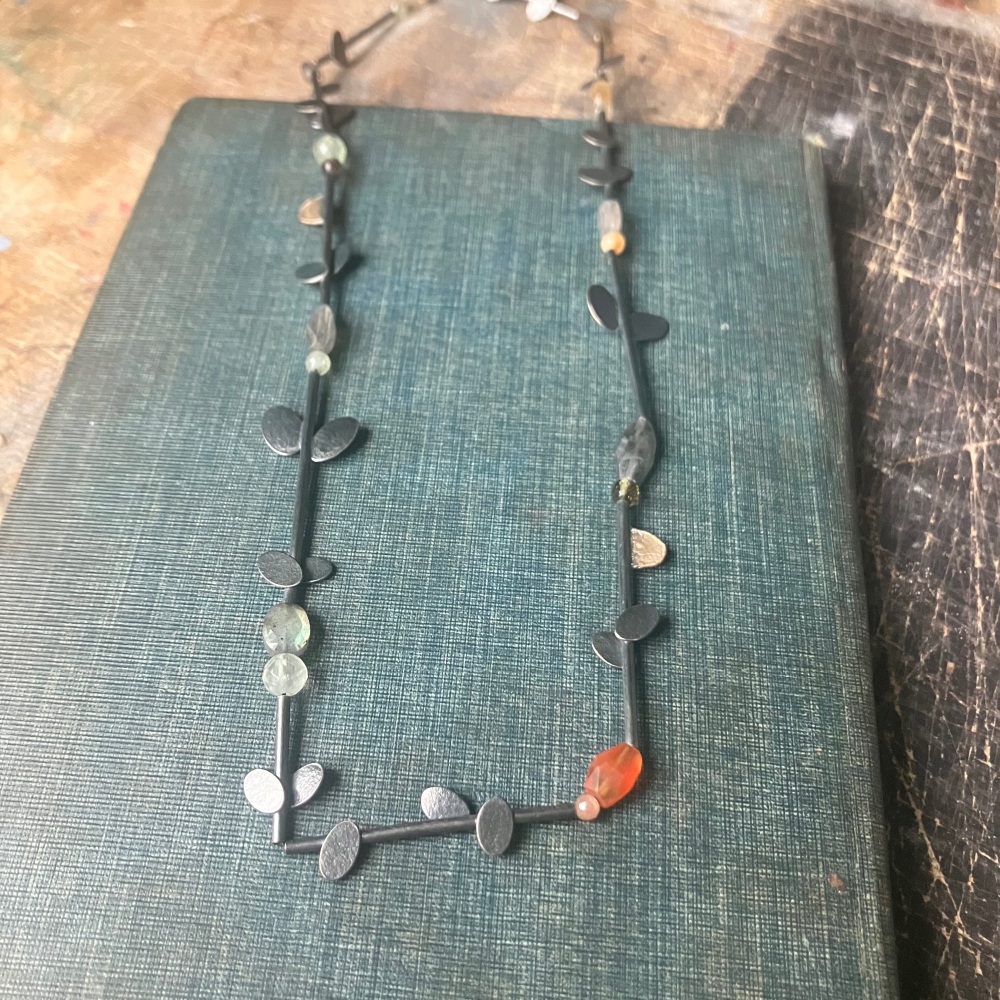 Sticks, Ovals + Stones Necklace