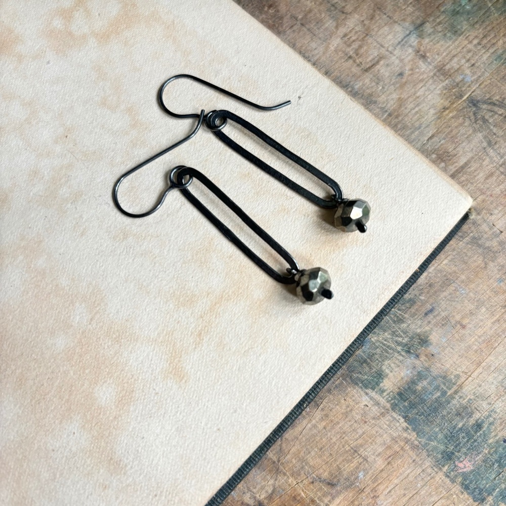 Lozenge + Bead Earrings
