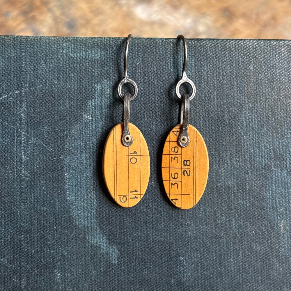 Oval Ruler Earrings
