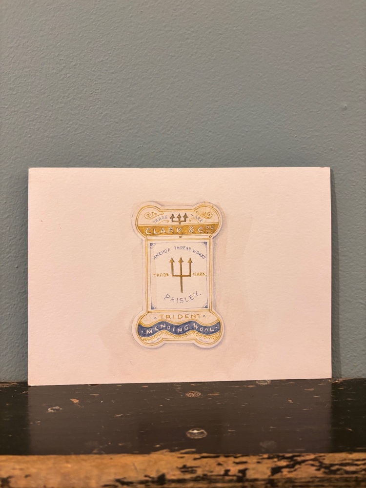 Clark & Co. Mending wool