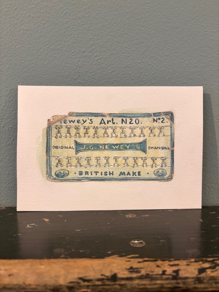 Blue Newley&rsquo;s hooks and eyes card