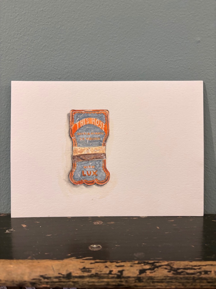 Lux mending wool on card