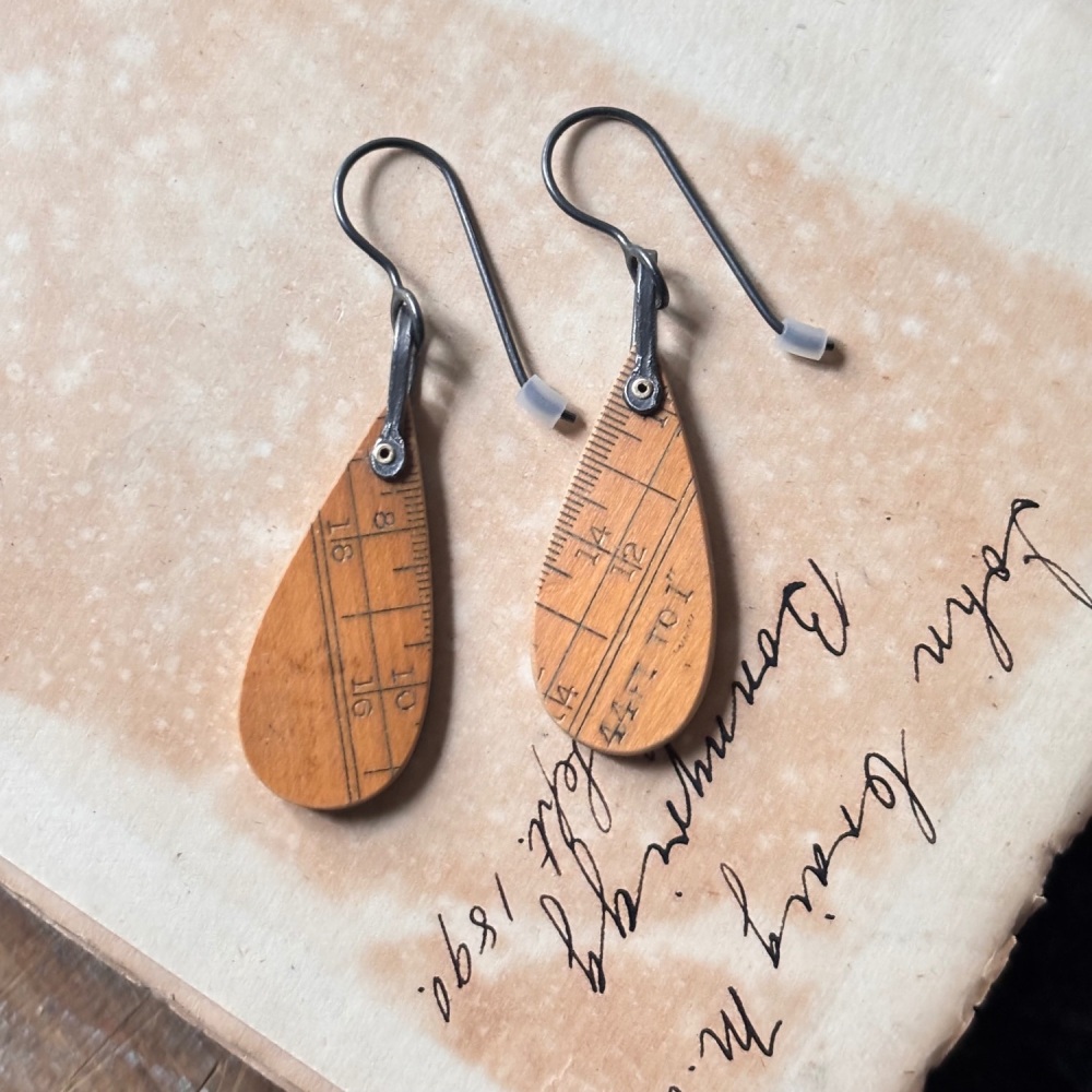 Raindrop Ruler Earrings