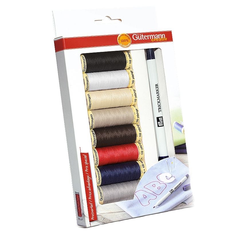 *NEW* GUTERMANN SEW-ALL THREAD SET WITH MARKER RRP £18.50