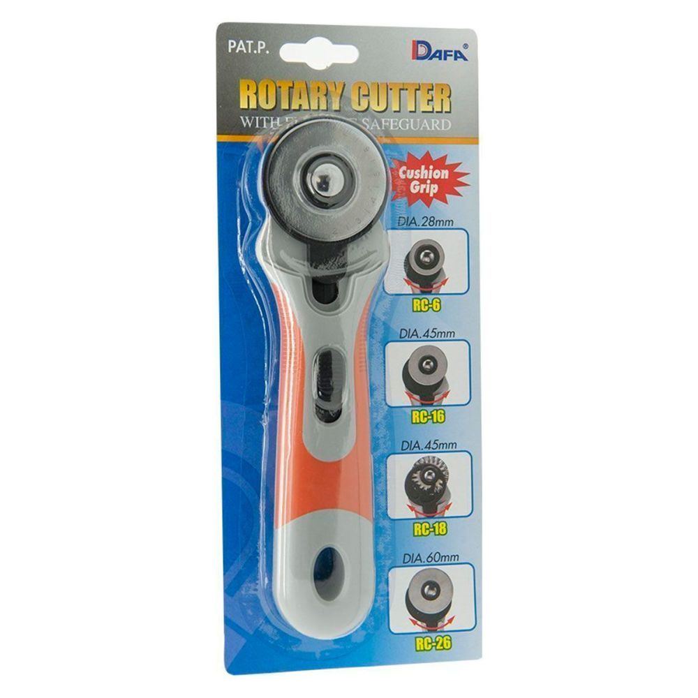 DAFA Rotary cutter with 45mm blade, cushioned handle