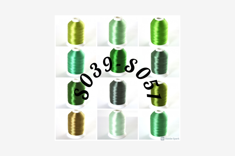 <!-- 008 -->12 colours S039-S051  from 120 thread set - build up your colle