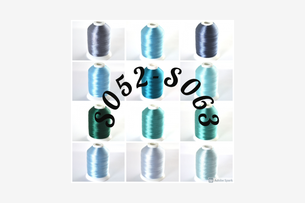 <!-- 008 -->12 colours S052-S063  from 120 thread set - build up your colle