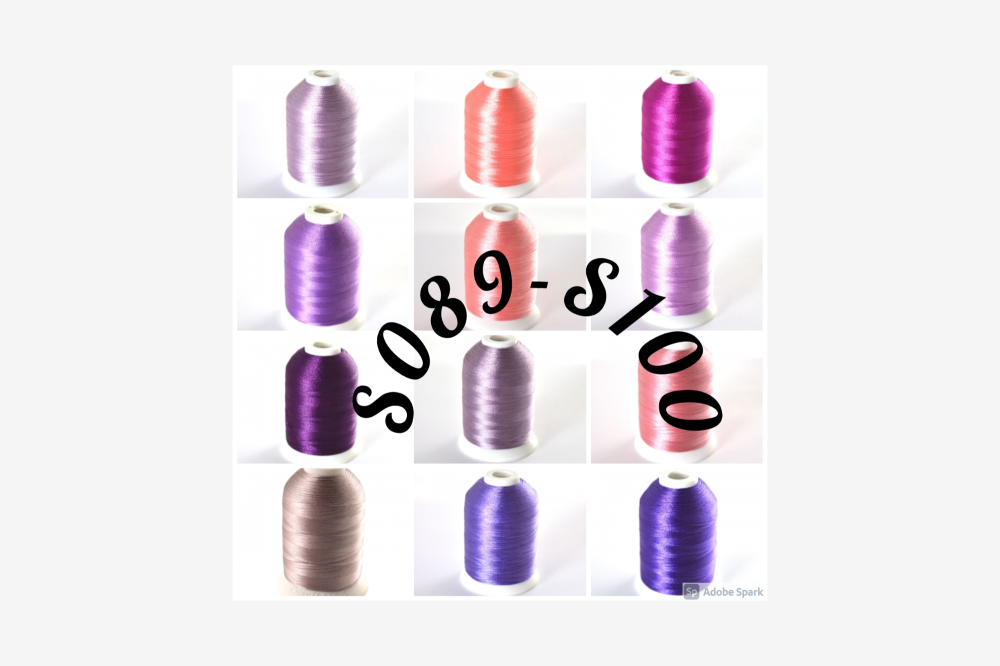 <!-- 008 -->12 colours S089-S100  from 120 thread set - build up your colle
