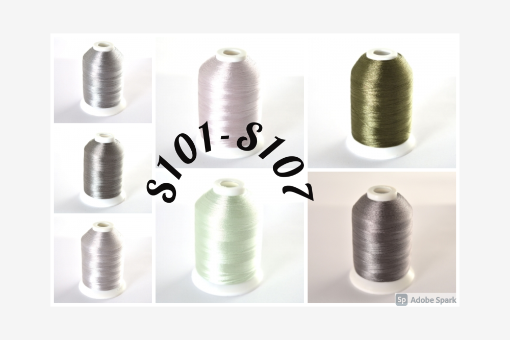 <!-- 008 -->FINAL 7 colours S101-S107  from 120 thread set - build up your 