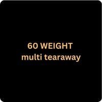 100m  BLACK heavy weight 60g multidirectional easy tearaway, 33cm wide