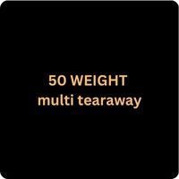 100m  BLACK medium weight 50g multidirectional easy tearaway, 25cm wide