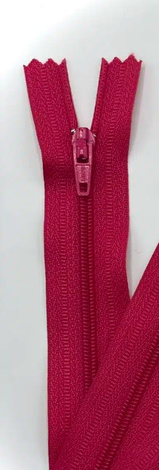  25cm (10inch) CERISE closed end nylon zip