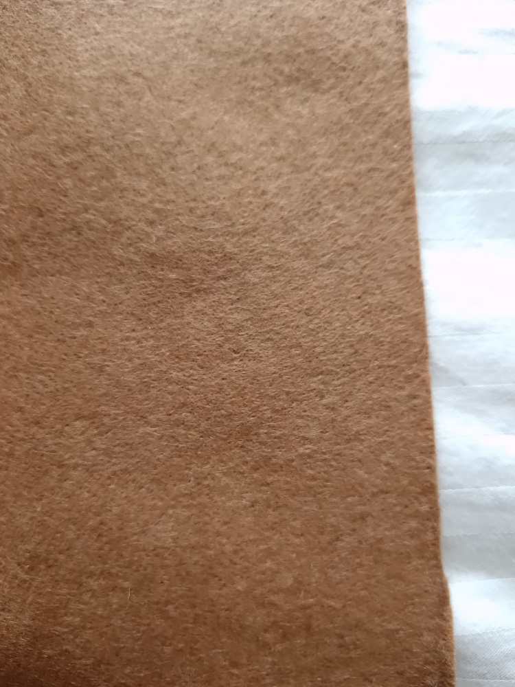 GINGERBREAD FELT, thick quality felt offcuts /end of roll 65 cm x 148cm