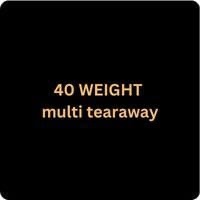 100m  BLACK lightweight 40g multidirectional tearaway, 25cm wide