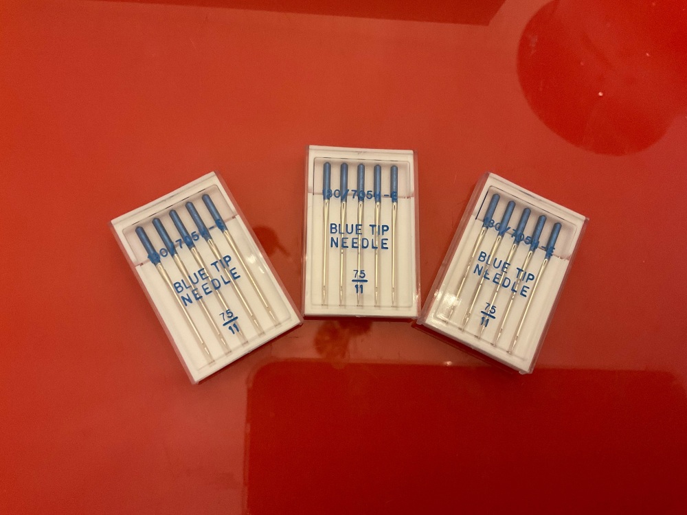 ORGAN embroidery and sewing needles 75/11 BLUE TIP  pack of 5 needles