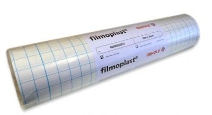 25m FILMOPLAST 50CM wide  SELF ADHESIVE STABILISER (WHITE) full roll