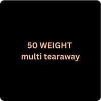 10m  BLACK medium weight 50g multidirectional easy tearaway, 25cm wide