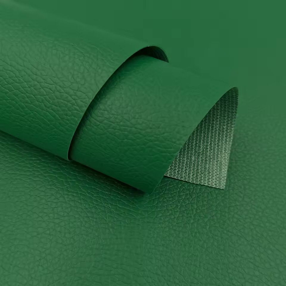  FAUX LEATHER , beautifully soft, great for sewing and embroidery 005 green