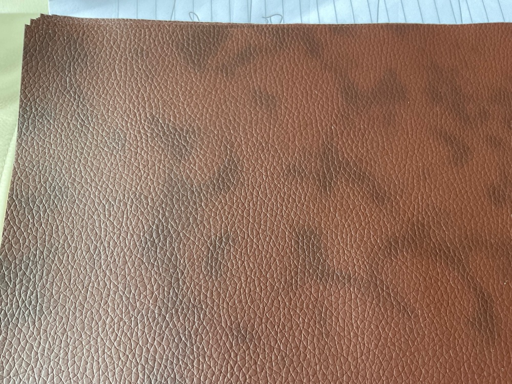  FAUX LEATHER , beautifully soft, great for sewing and embroidery 009 dk brown slight pattern
