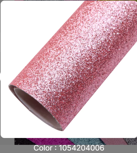 Fine Glitter Faux Leather 002 PINK