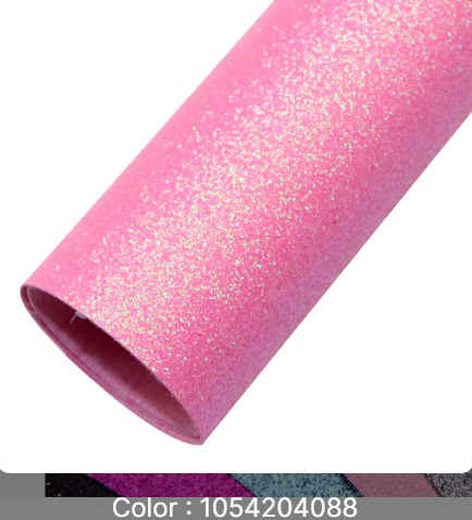 Fine Glitter Faux Leather 003 BRIGHT PINK