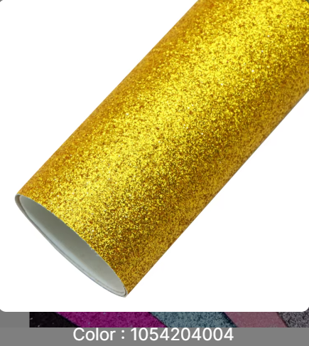 Fine Glitter Faux Leather 008 GOLD